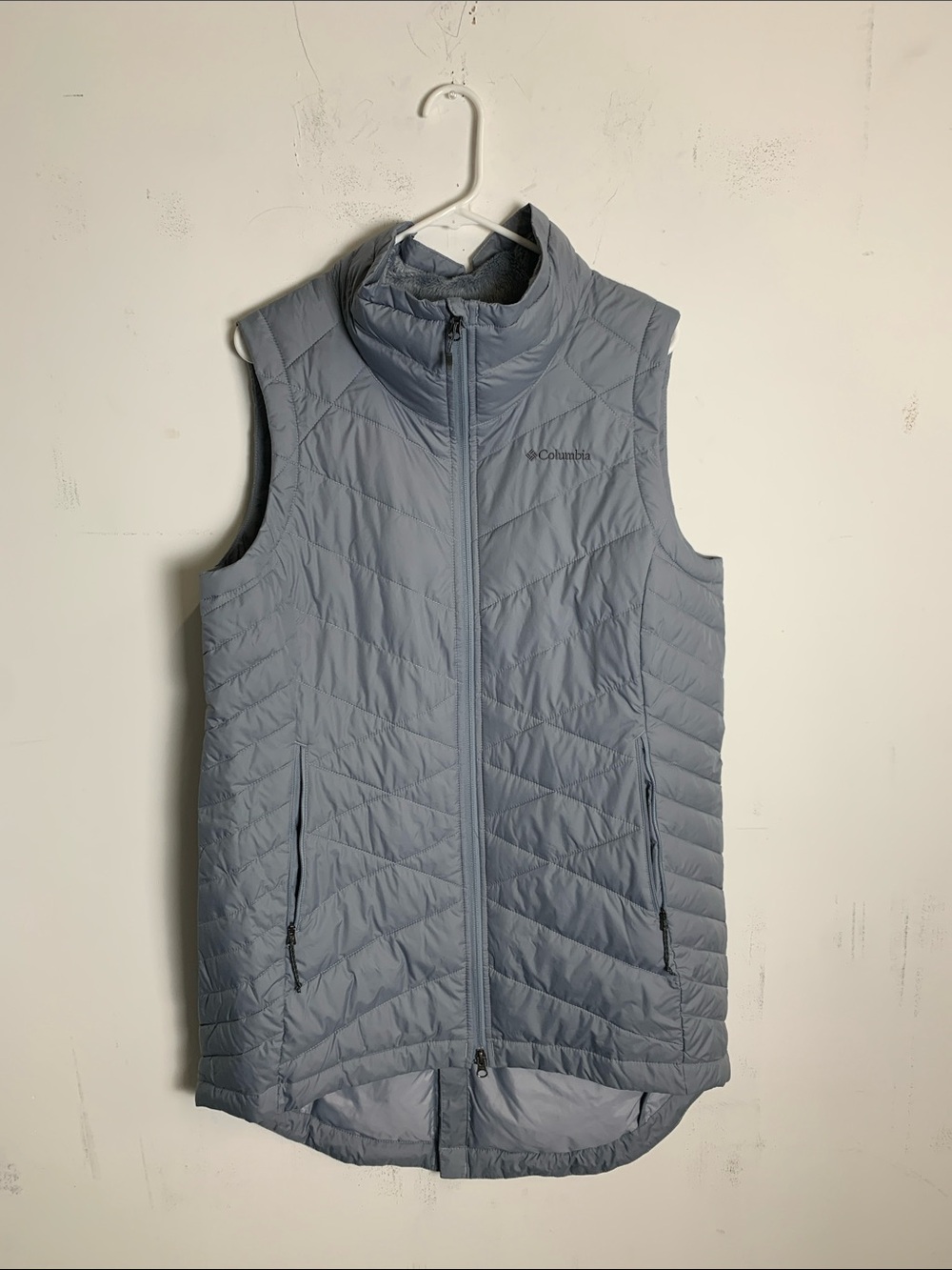 Columbia Light Blue Quilted Packable Vest